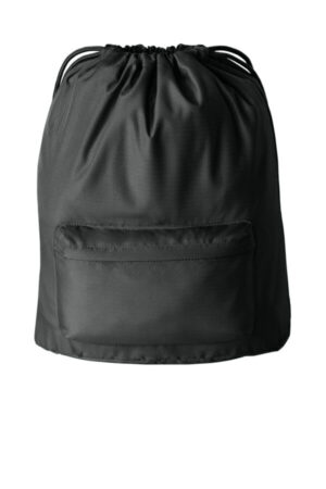 DEEP BLACK BG637 port authority diamond pocket cinch