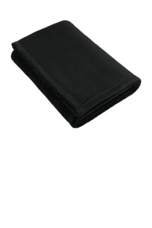 DEEP BLACK BP31 port authority ultra plush blanket