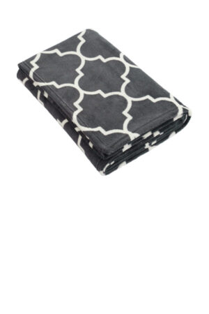 GRAPHITE/ QUATREFOIL BP31 port authority ultra plush blanket