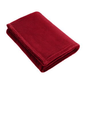 RICH RED BP31 port authority ultra plush blanket