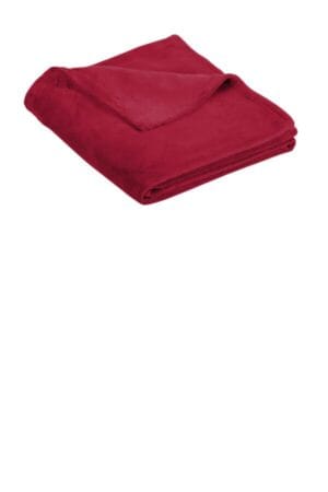 RICH RED BP31 port authority ultra plush blanket