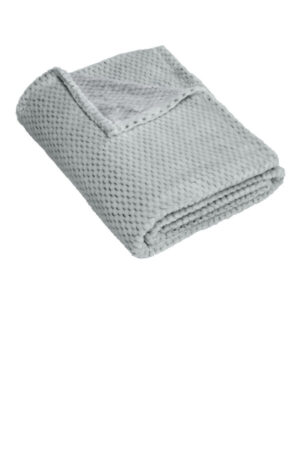 SHADOW GREY BP35 port authority plush texture blanket