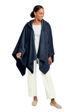 RIVER BLUE NAVY BP44 port authority dream plush open hoodie