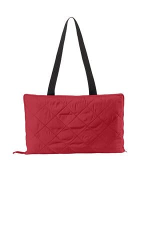 RICH RED/ TRUE BLACK BP70 port authority picnic blanket