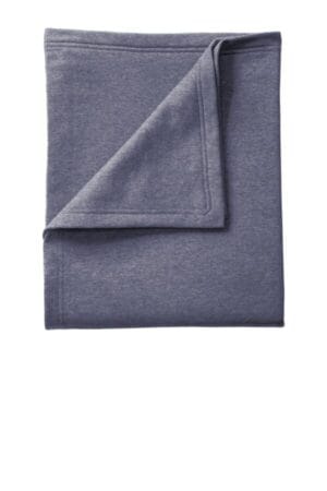 HEATHER NAVY BP78 port & company core fleece sweatshirt blanket