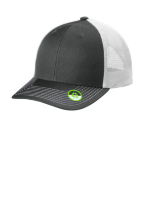 SMOKE GREY/ WHITE C112ECO port authority eco snapback trucker cap