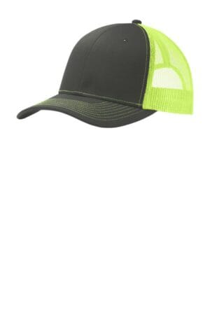 GREY STEEL/ NEON YELLOW C112 port authority snapback trucker cap