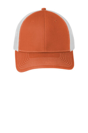 TEXAS ORANGE/ WHITE C112 port authority snapback trucker cap