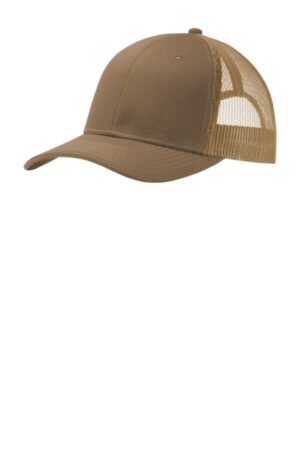 WOODLAND BROWN C112 port authority snapback trucker cap