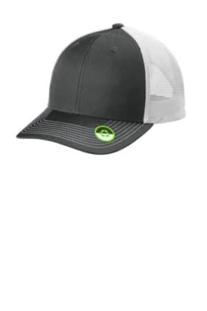 SMOKE GREY/ WHITE SMOKE GREY/ WHITE C402ECO port authority eco snapback trucker cap