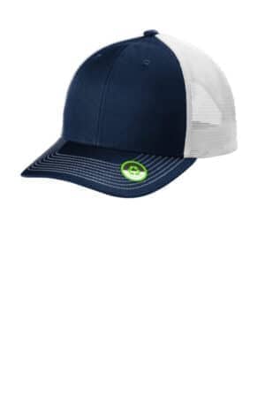 TRUE NAVY/ WHITE TRUE NAVY/ WHITE C402ECO port authority eco snapback trucker cap