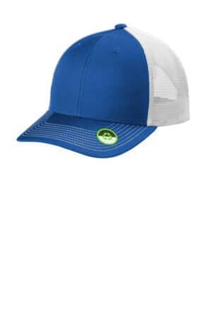 TRUE ROYAL/ WHITE TRUE ROYAL/ WHITE C402ECO port authority eco snapback trucker cap
