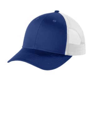 PATRIOT BLUE/ WHITE PATRIOT BLUE/ WHITE C402LP port authority low-profile snapback trucker cap