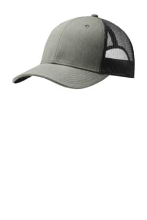 HEATHER GREY/ BLACK HEATHER GREY/ BLACK C402 port authority snapback trucker cap