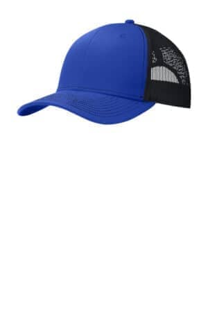 TRUE ROYAL/ BLACK TRUE ROYAL/ BLACK C402 port authority snapback trucker cap