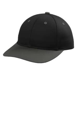 BLACK/ GREY STEEL BLACK/ GREY STEEL C408 port authority snapback cap