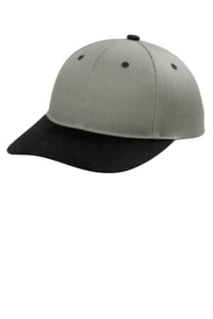 HEATHER GREY/ BLACK HEATHER GREY/ BLACK C408 port authority snapback cap