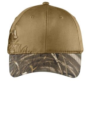 REALTREE  MAX-5/ TAN/ BASS C820 port authority embroidered camouflage cap