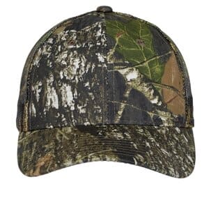 MOSSY OAK NEW BREAK-UP C869 port authority pro camouflage series cap with mesh back