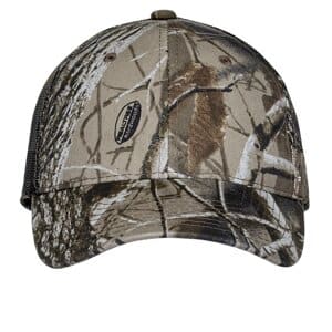 C869 port authority pro camouflage series cap with mesh back