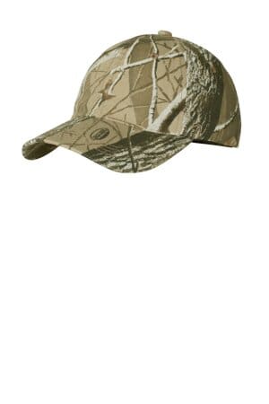 REALTREE HARDWOODS C871 port authority pro camouflage series garment-washed cap