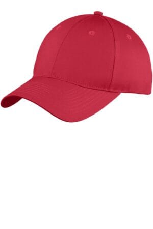 RED YC914 port & company youth six-panel unstructured twill cap