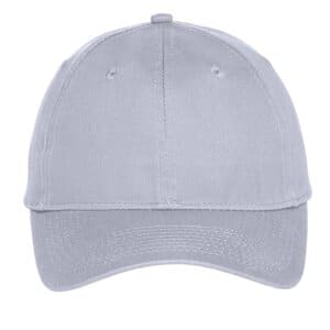 SILVER C914 port & company six-panel unstructured twill cap
