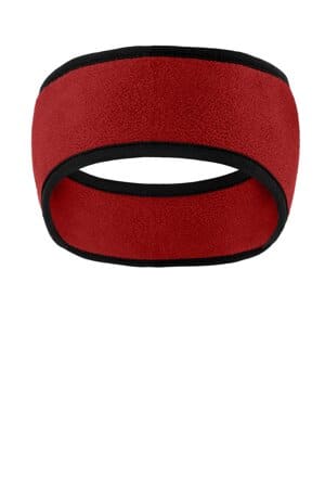 RED C916 port authority two-color fleece headband