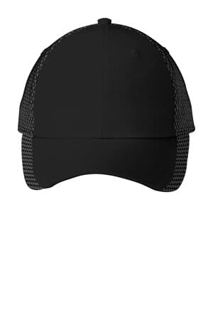 BLACK/ WHITE C923 port authority two-color mesh back cap