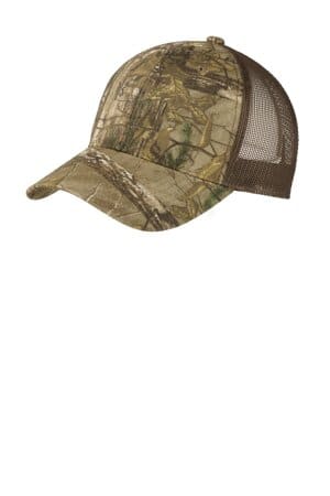 REALTREE XTRA/ BROWN C930 port authority structured camouflage mesh back cap