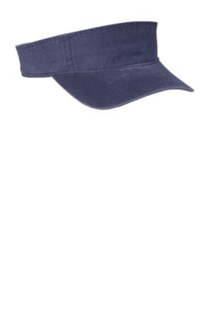 DENIM BLUE C944 port authority beach wash visor