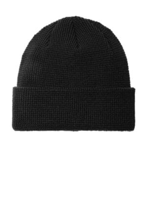 DEEP BLACK C955 port authority thermal knit cuffed beanie