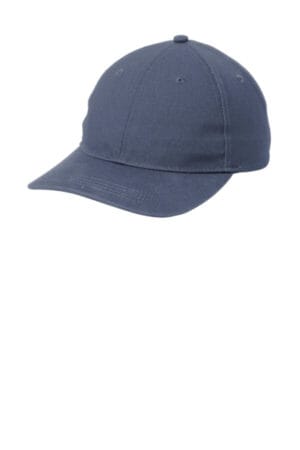 REGATTA BLUE C963 port authority leather strap cap