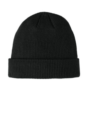 DEEP BLACK C977 port authority cozy cuffed beanie