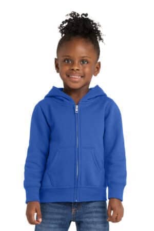 ROYAL ROYAL CAR78TZH port & co toddler core fleece full-zip hooded sweatshirt