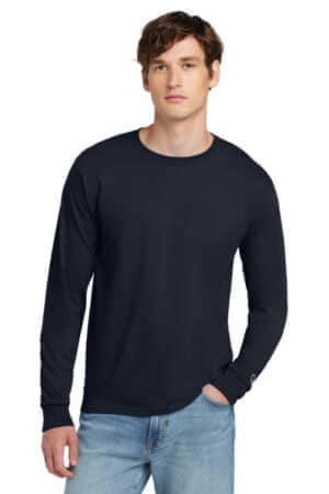 NAVY CC8C champion heritage 52-oz jersey long sleeve tee