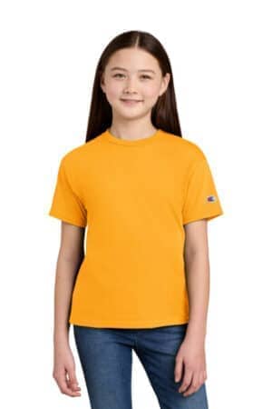 C GOLD CH1081 champion youth jersey short sleeve tee
