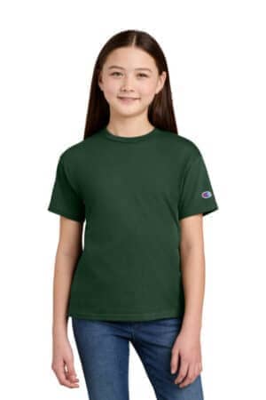 DARK GREEN DARK GREEN CH1081 champion youth jersey short sleeve tee