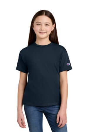 NAVY CH1081 champion youth jersey short sleeve tee