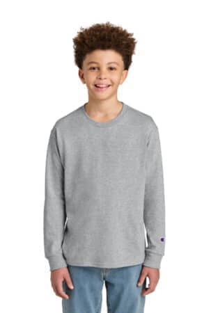 LIGHT STEEL CH1751 champion youth jersey long sleeve tee