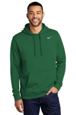 DARK GREEN CJ1611 nike club fleece pullover hoodie