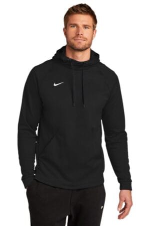 TEAM BLACK CN9473 nike therma-fit pullover fleece hoodie