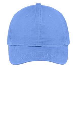 CAROLINA BLUE CP77 port & company brushed twill low profile cap