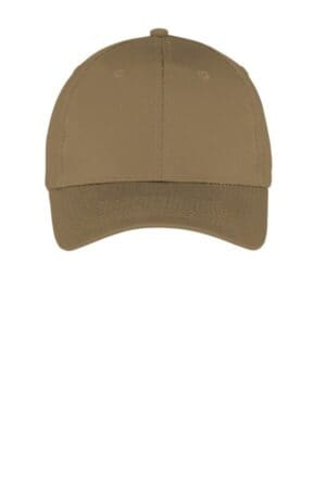 COYOTE BROWN CP80 port & company six-panel twill cap