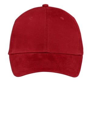 RED CP82 port & company brushed twill cap