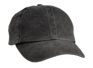 BLACK CP84 port & company pigment-dyed cap