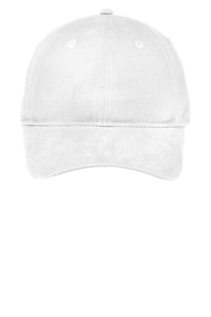 WHITE CP96 port & company soft brushed canvas cap