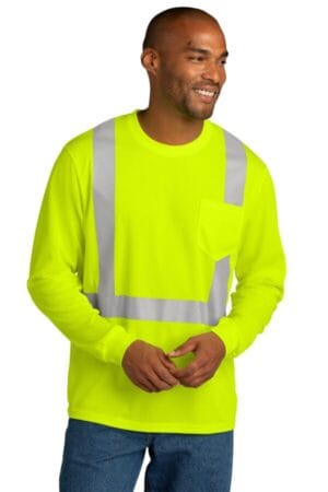 CS201 cornerstone ansi 107 class 2 mesh long sleeve tee