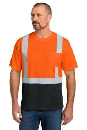 CS205 cornerstone ansi 107 class 2 short sleeve mesh blocked tee