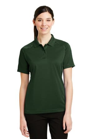 DARK GREEN CS411 cornerstone-ladies select snag-proof tactical polo